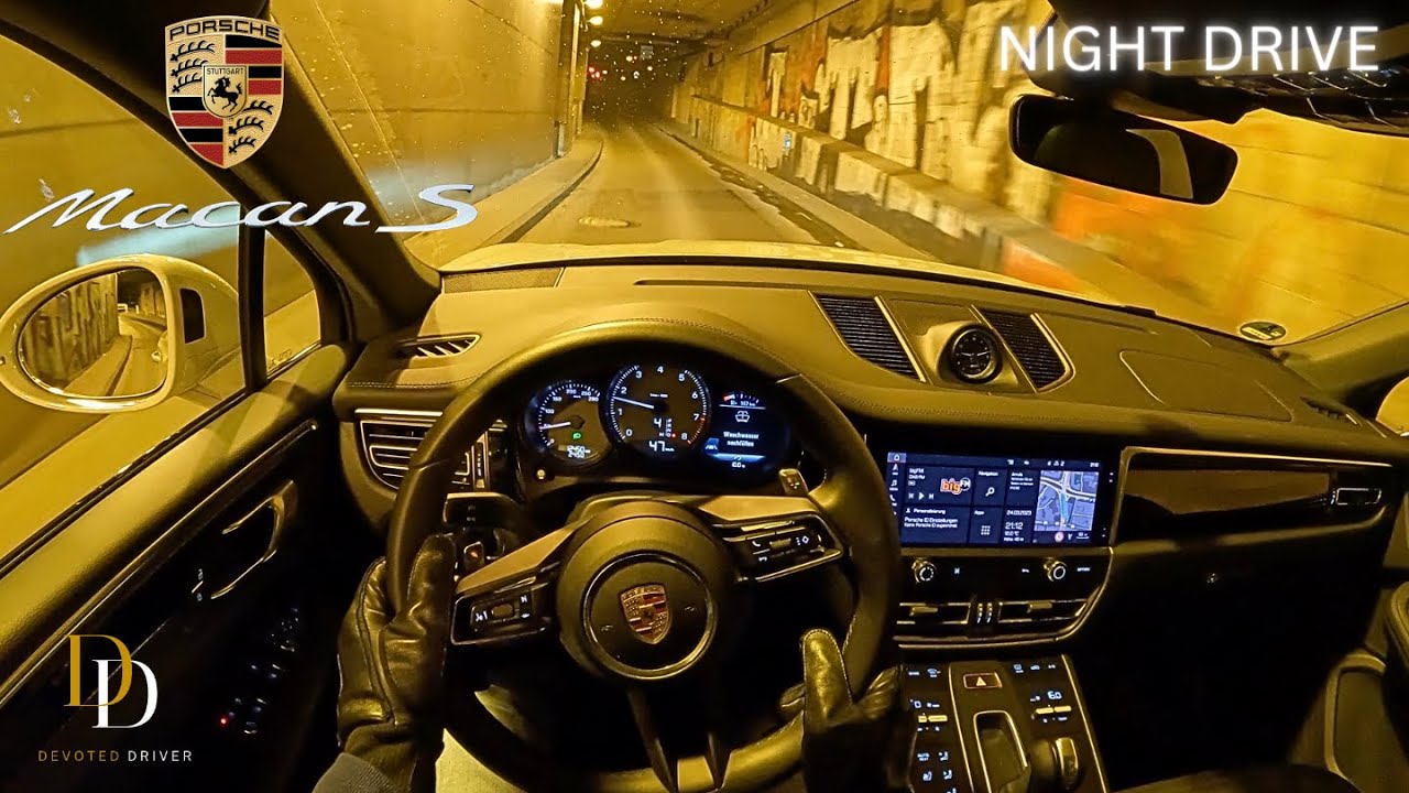 2023 Porsche Macan S POV Night Drive (4K)