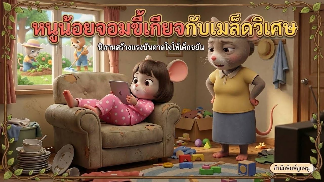 หนูน้อยจอมขีเกียจ  โรงเรียนวุฒินันท์ จ.ระยอง