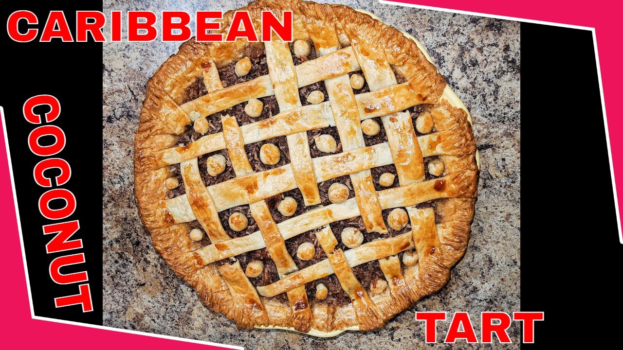 Easy Coconut Tart Recipe | How To Make Caribbean Style Coconut Tart | Delicious Coconut Tart Recipe