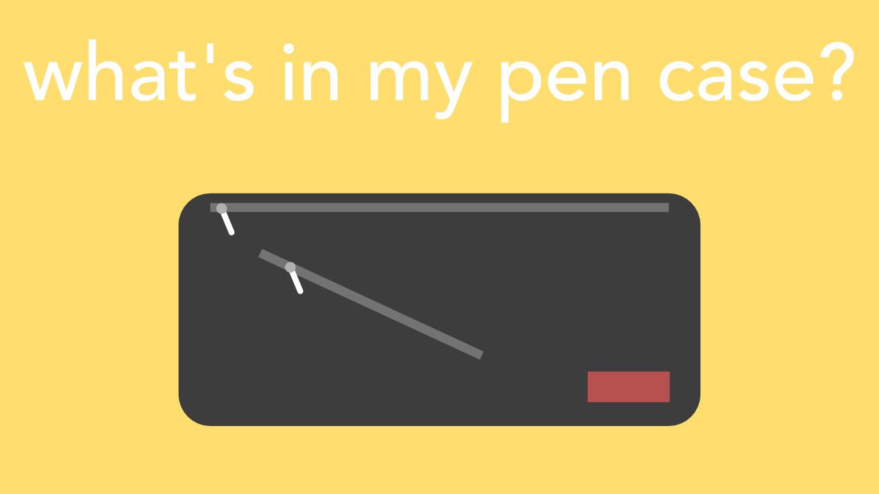 what's in my pen case? back to school 2016