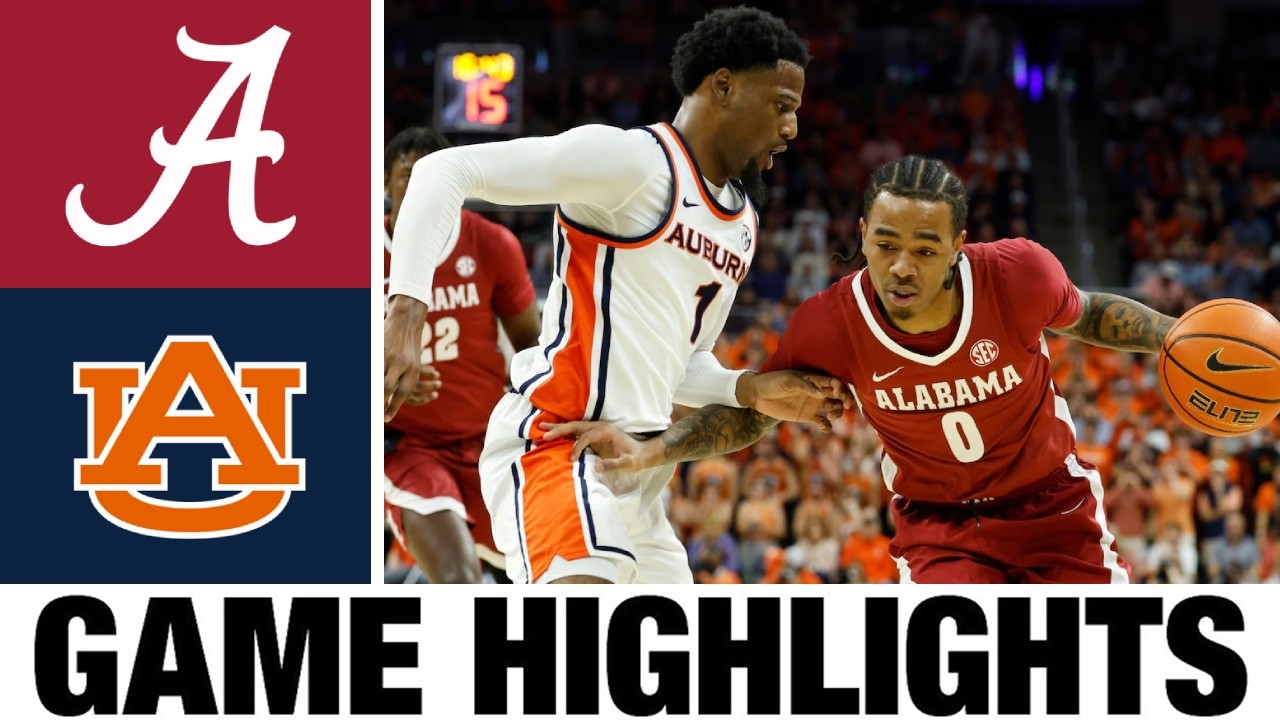 #16 Alabama vs Auburn Highlights | Men's Basketball | College Basketball 2026