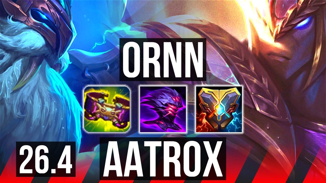 ORNN vs AATROX (TOP) | Good KDA: 9/1/12 | KR Master | 26.4