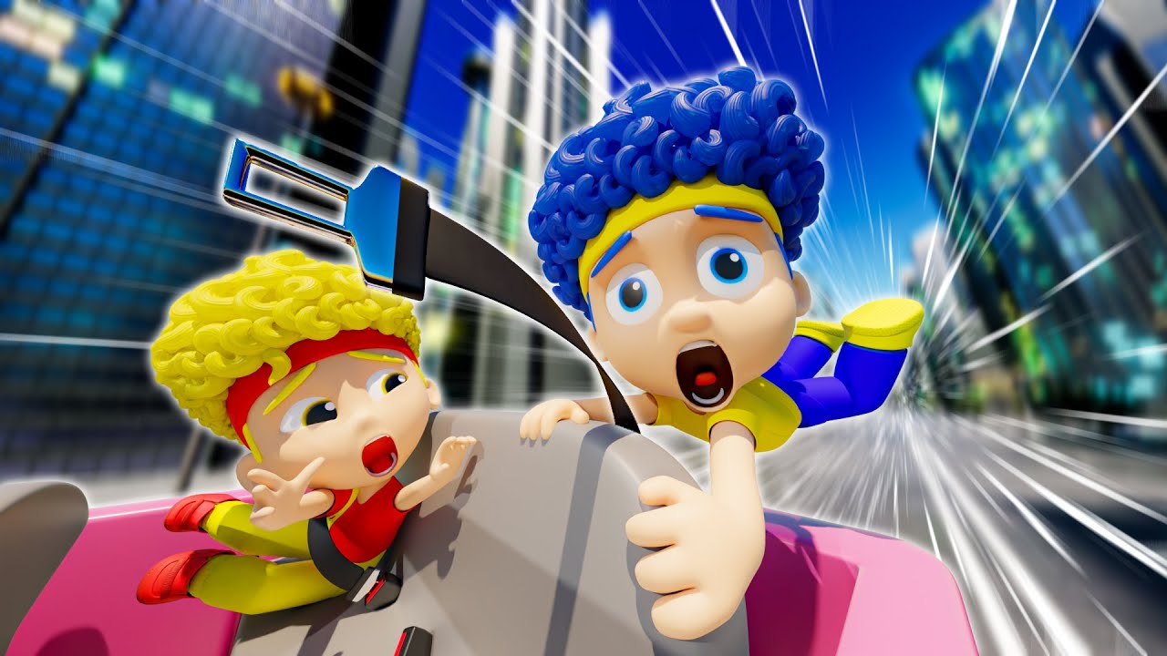 Safety Seat with New Heroes | D Billions Kids Songs