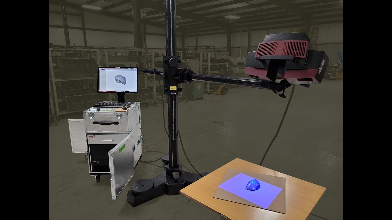 GOM ATOS Triple Scan – Industrial Optical 3D Digitizer - demonstration video