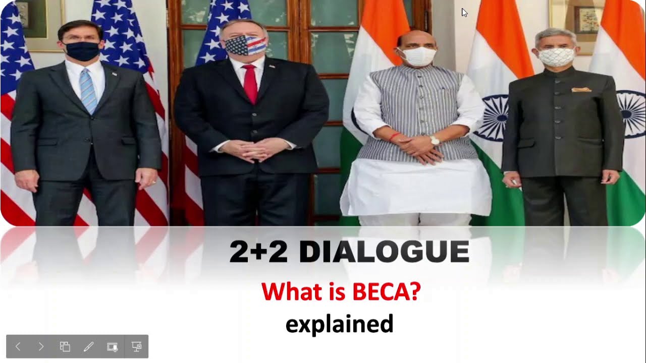 2+2 Dialogue and  Basic Exchange and Cooperation Agreement (BECA) explained/ International Relations