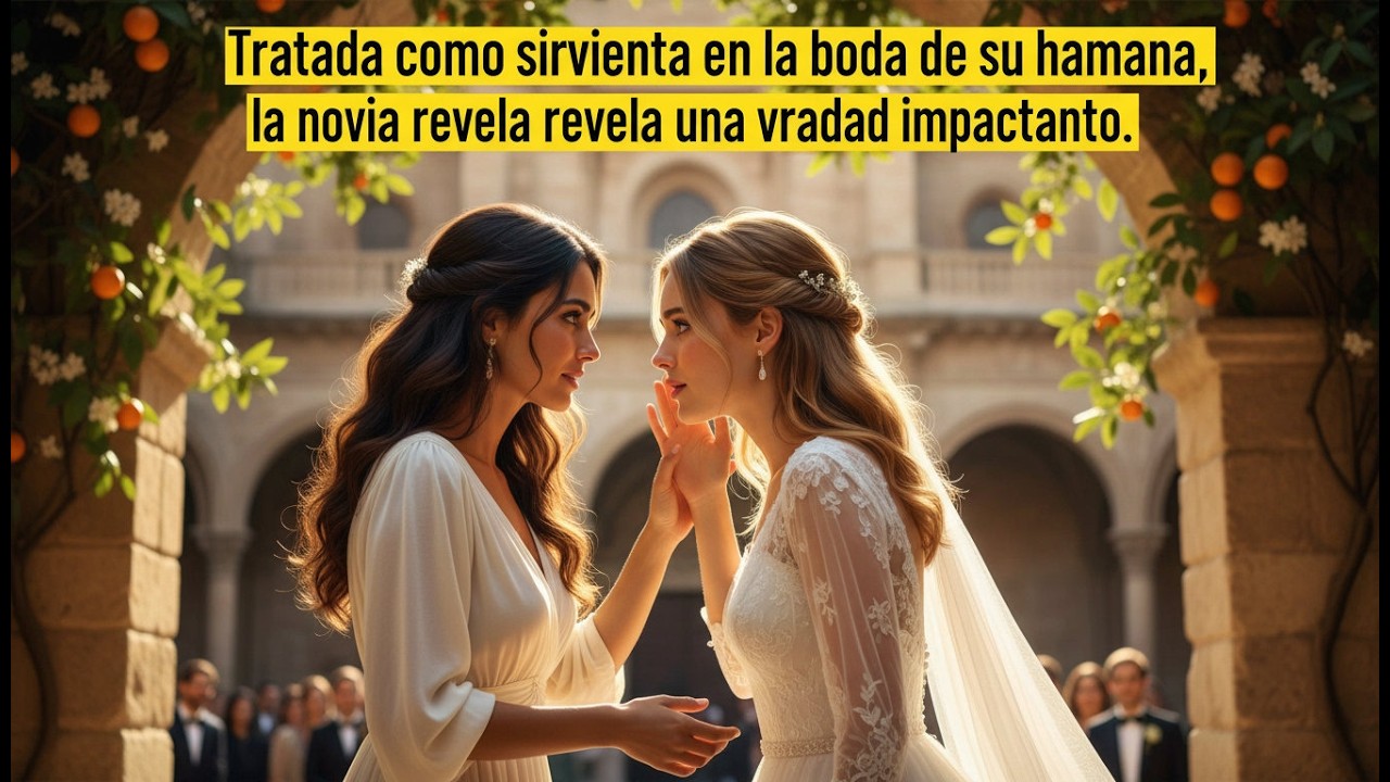 Tratada como sirvienta en la boda de su hermana, la novia revela una verdad impactante.