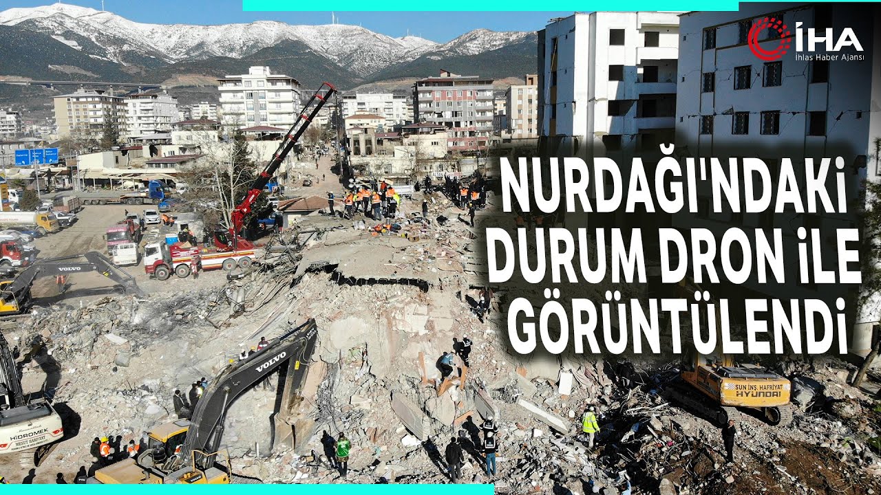 Nurdağı'ndaki Durum Drone İle Havadan Görüntülendi