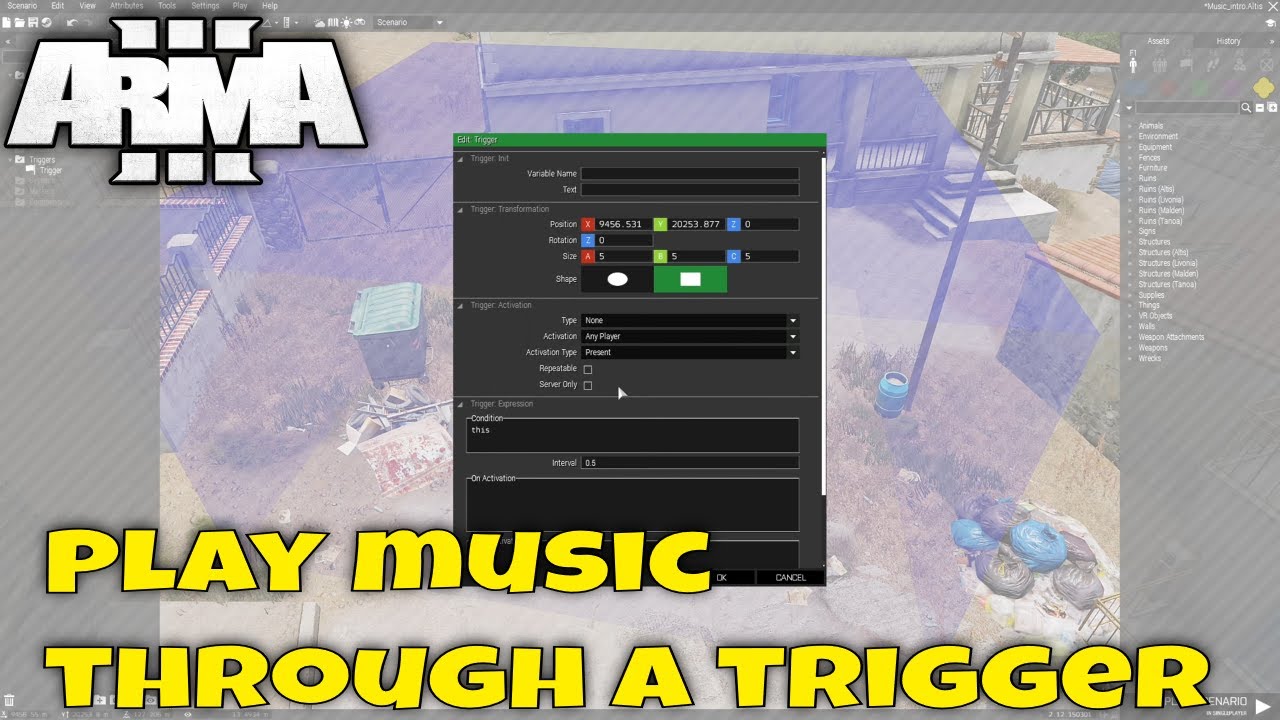 Включите музыку в качестве вступления в ваших миссиях в Arma 3!