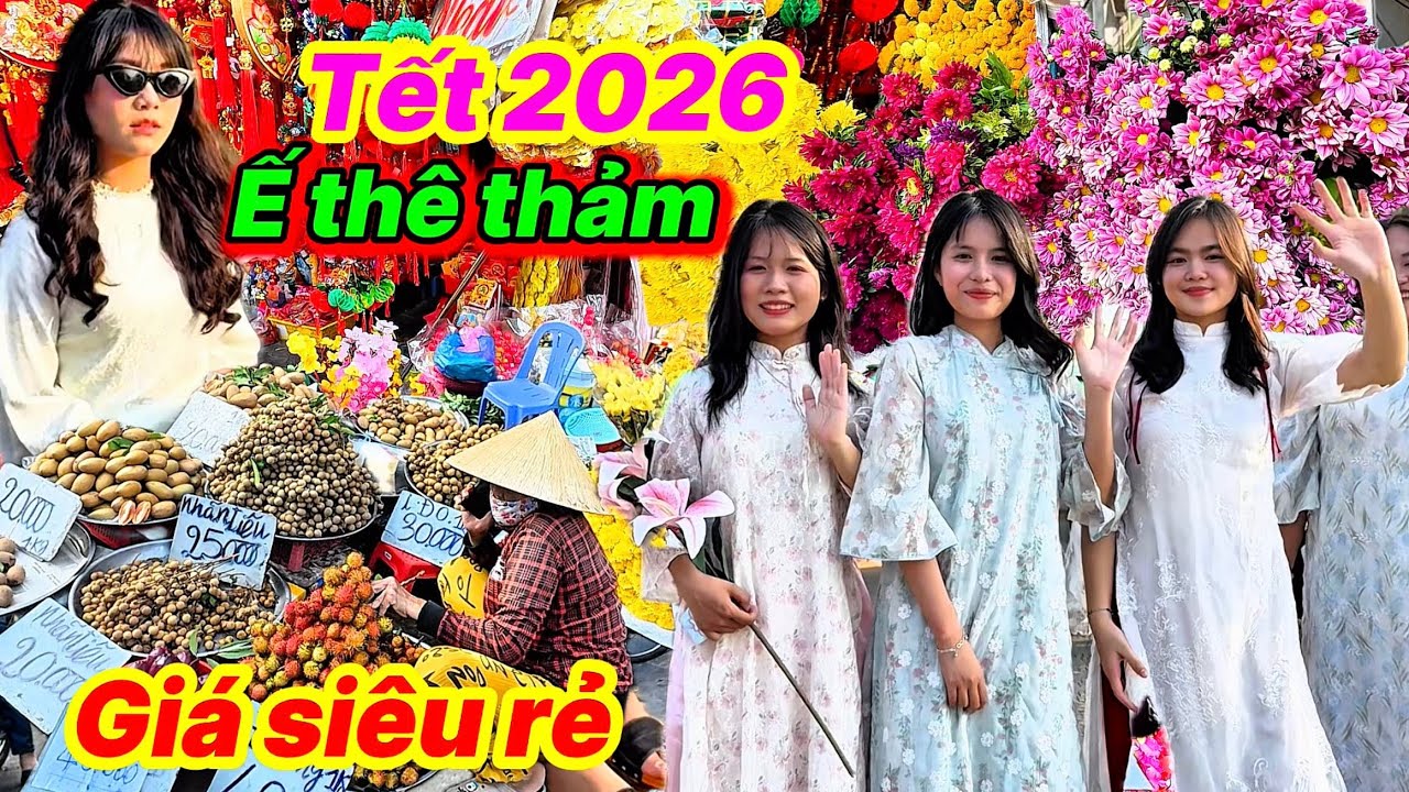Tết 2026 Ế Thê Thảm Giá Giảm Sâu Rẻ Chợ Vĩnh Long Vắng Khách Hơn Ngày Thường