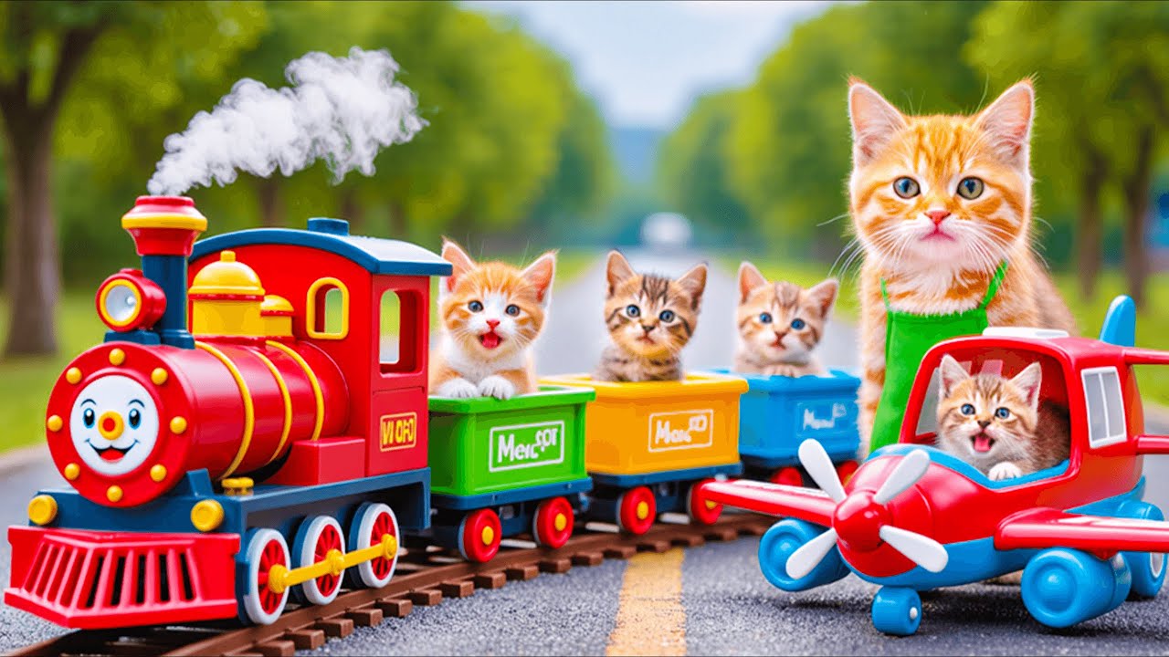 Mama Cat Trims Fur on the Farm and Makes Tiger Hat For Kittens At Home🐾🎩🐯