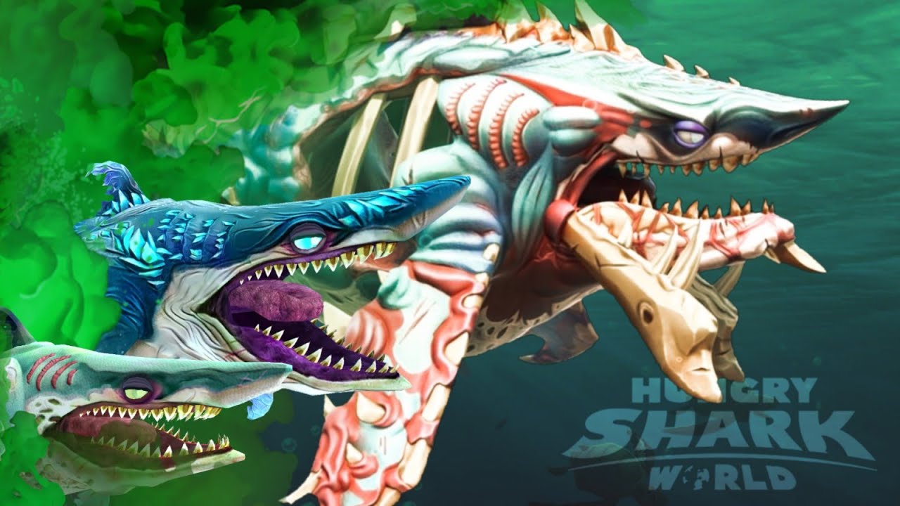 The evolution of Zombie Shark - Hungry Shark World