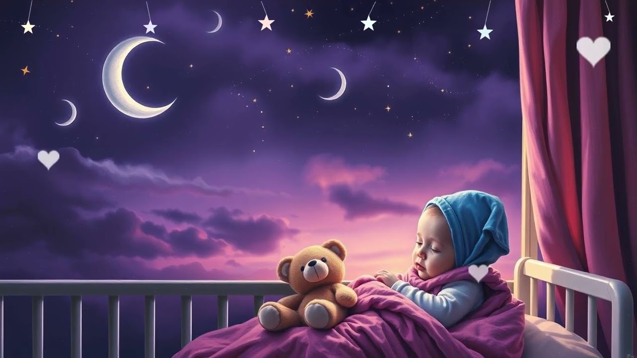 🌙 Rainy Night Comfort ☔ Baby Relax Music