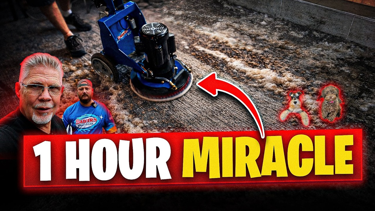 Shocking Dirty Carpet! Can We Make It Look New In Just 1 Hour?