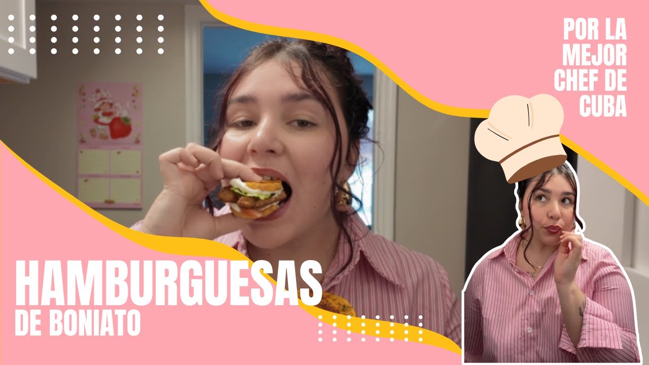 👩🏻‍🍳HAMBURGUESAS DE BONIATO/ RECETA, CHISME Y ARTE CULINARIO🥘