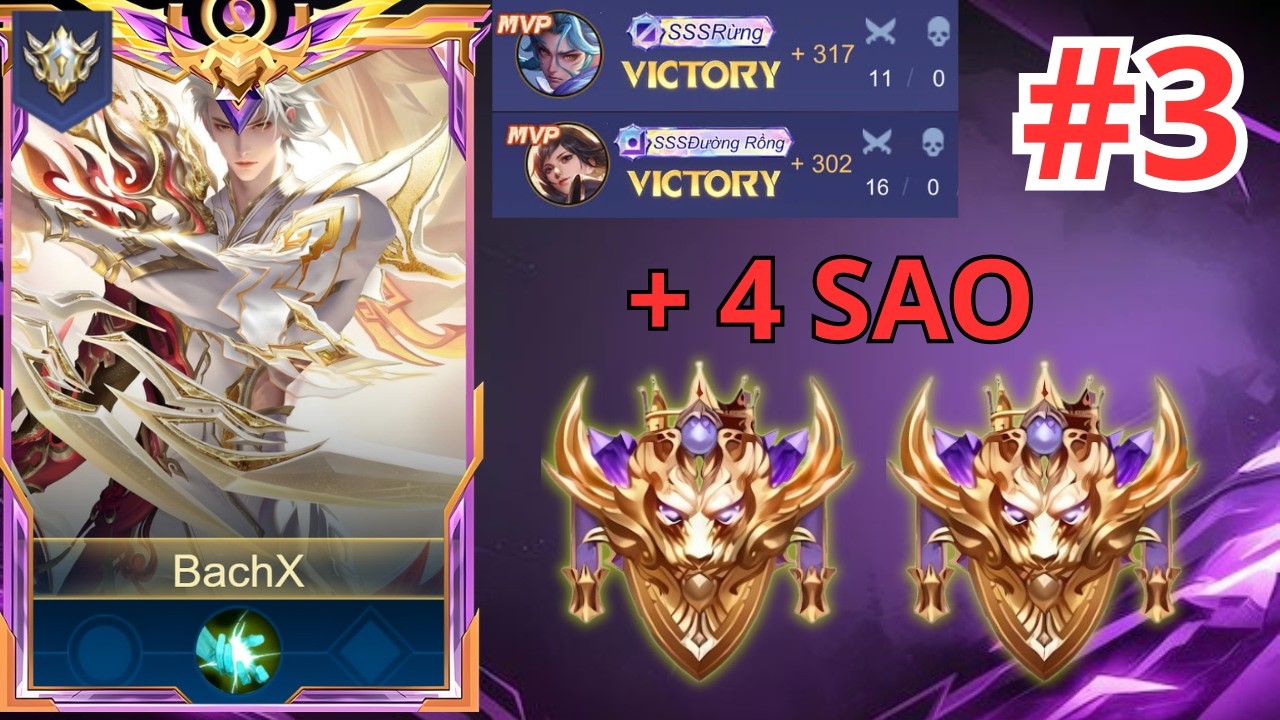 Thăng Hoa 16 Kills SSS Liên Tục Trên Rank 40 ⭐#Day3 | Bachs AOV