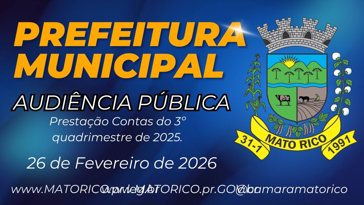 Audiência Pública - Prestação Contas do 3º quadrimestre 2025 - 26/02/2026