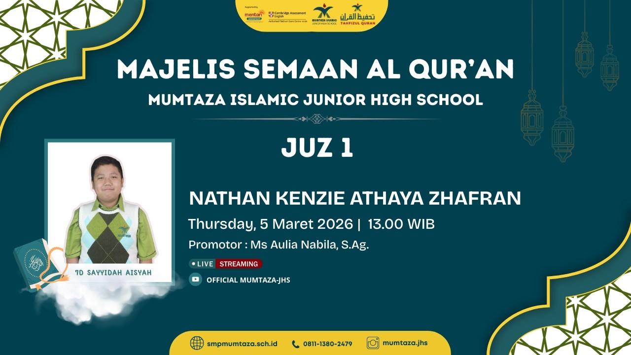 🔴 TASMI' AL-QURAN BIL GHOIB JUZ 1 - NATHAN KENZIE ATHAYA ZHAFRAN