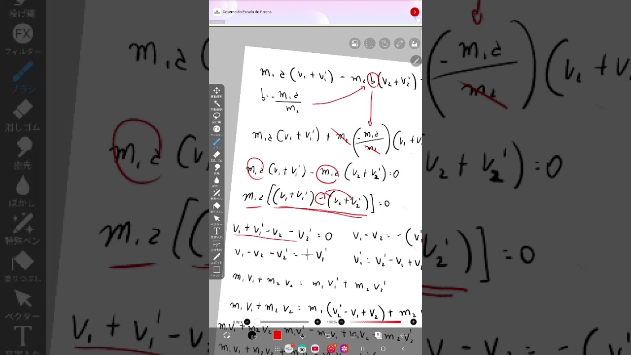 Questão de quantidade conservada na colisão (colisão elástica unidimensional)