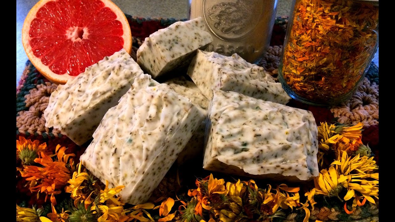 Grapefruit Calendula Bentonite Clay Soap