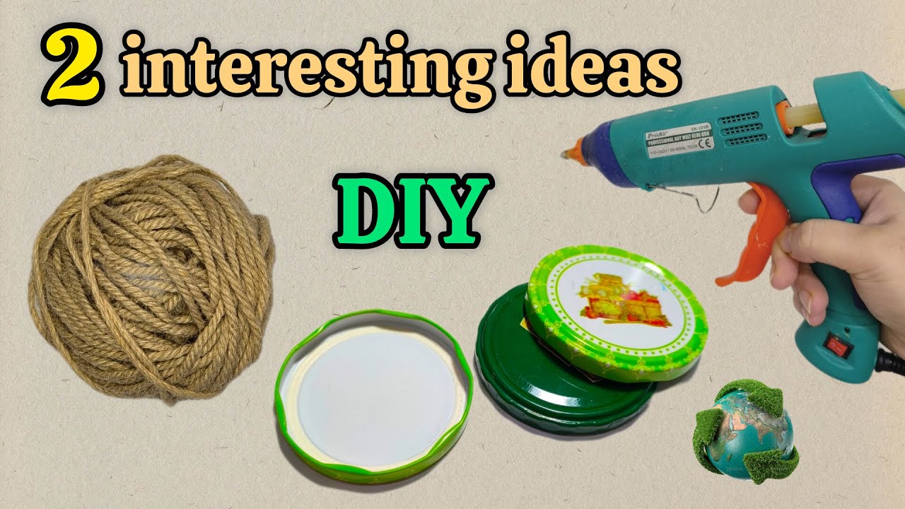DIY wall hangings / beautiful crafts from cardboard and jam jars for home decoration /♻️😍
