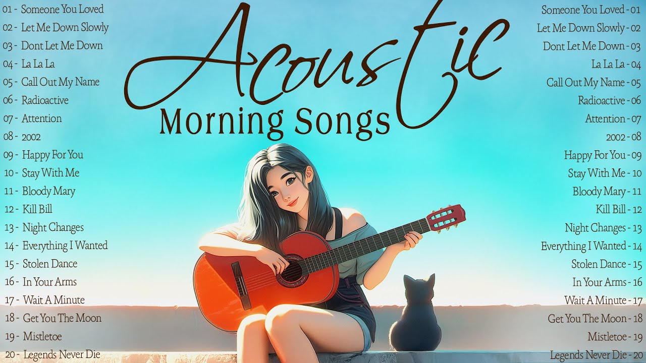 English Songs with Lyrics 2025 🌞 Acoustic Songs Playlist for Bright Morning Energy