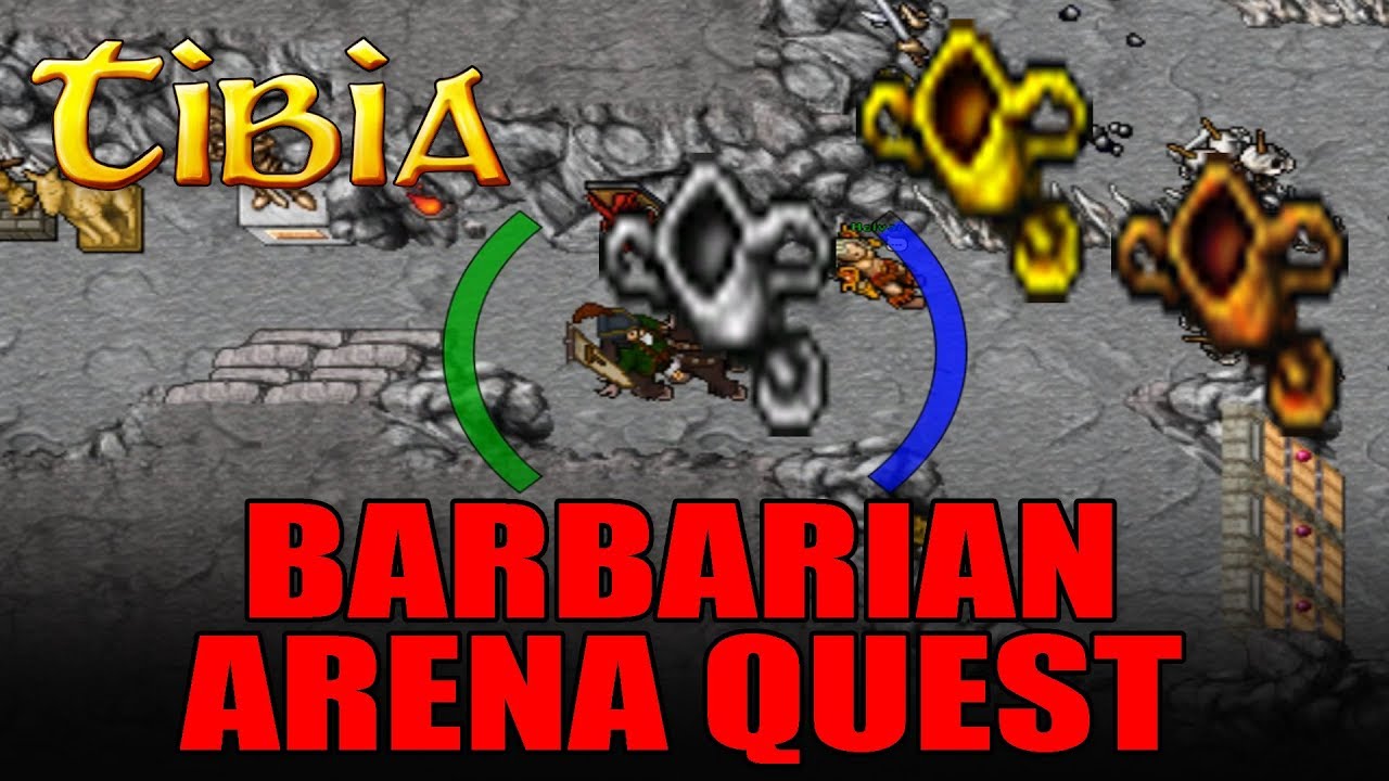 Tibia - PRAWDZIWA ARENA - Barbarian Arena Quest - Poradnik