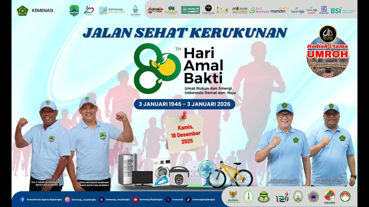 Jalan Sehat Kerukunan Kantor Kementerian Agama Kab. Majalengka