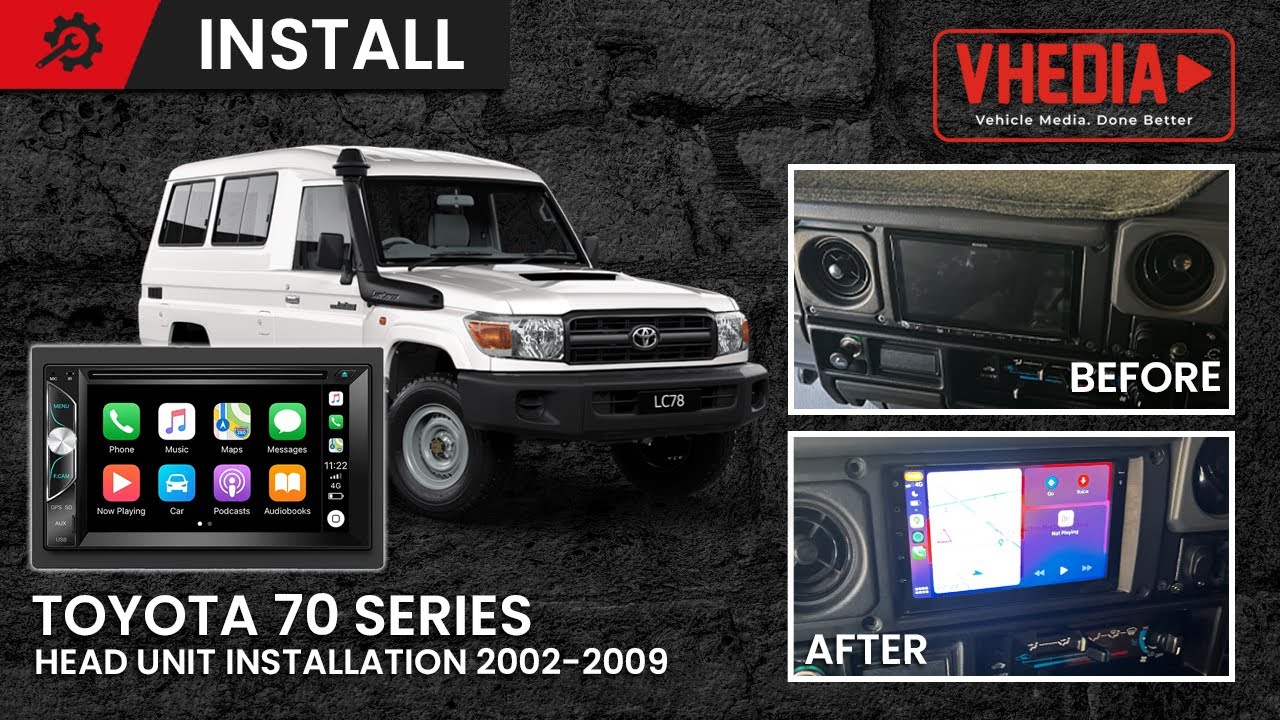 Head Unit Suitable for Toyota 70 Series 2002-2009 – 7