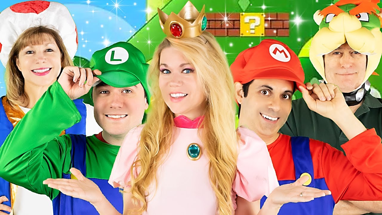 PRINCESS PEACH MARIO IN REAL LIFE for 24 HOURS! Laura Hall’s FAMILY | BFF BESTIES