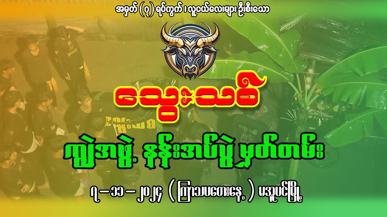 သွေးသစ် ကျွဲအဖွဲ့ နန်းအပ်ပွဲမှတ်တမ်း
