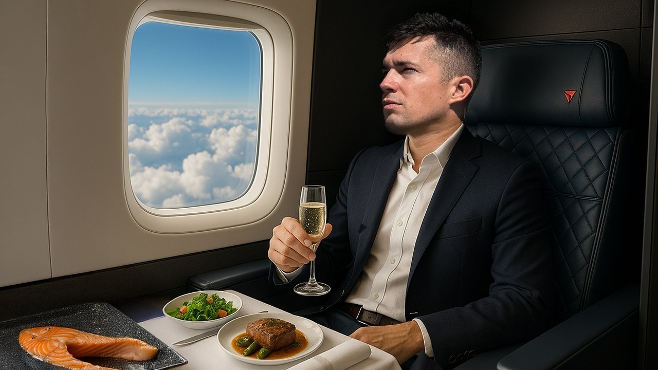 Delta One First Class Experience (Detroit to Seoul)
