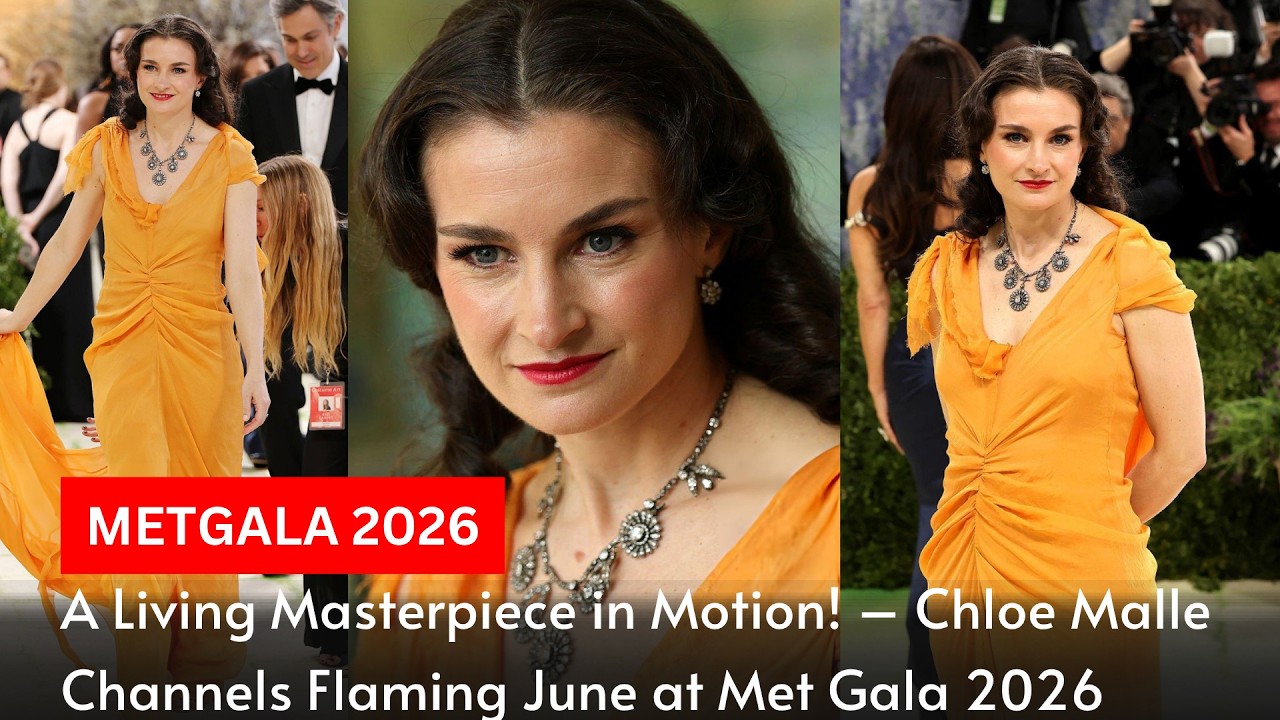 A Living Masterpiece in Motion &ndash; Chloe Malle Channels Flaming June at Met Gala 2026 | Jadetimes