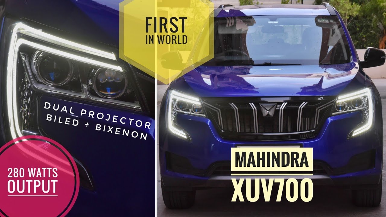 ПЕРВЫЙ В МИРЕ MAHINDRA XUV700 С ДВОЙНОЙ ПРОЕКЦИОННОЙ ФАРОЙ | МОДЕРНИЗАЦИЯ | СВЕТОДИОДНЫЕ И БИКСЕН...