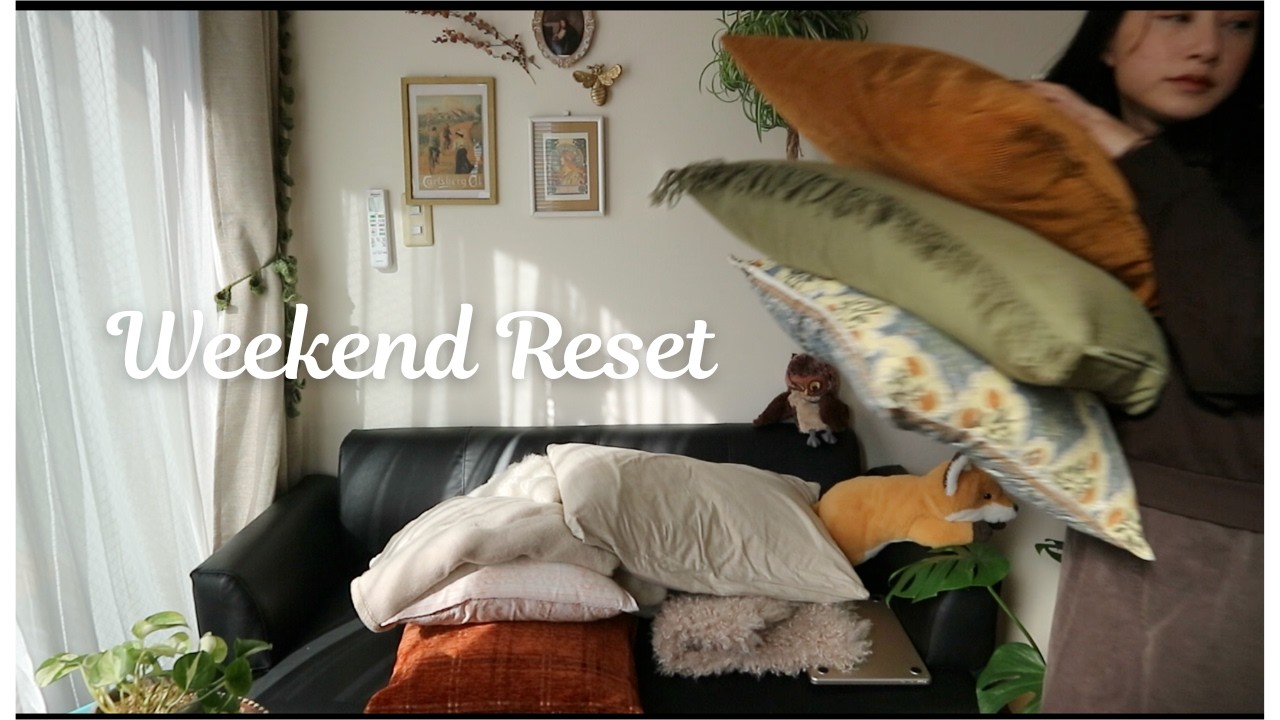 slow & cozy weekend reset | living alone in Tokyo | 25㎡ apartment | 7畳