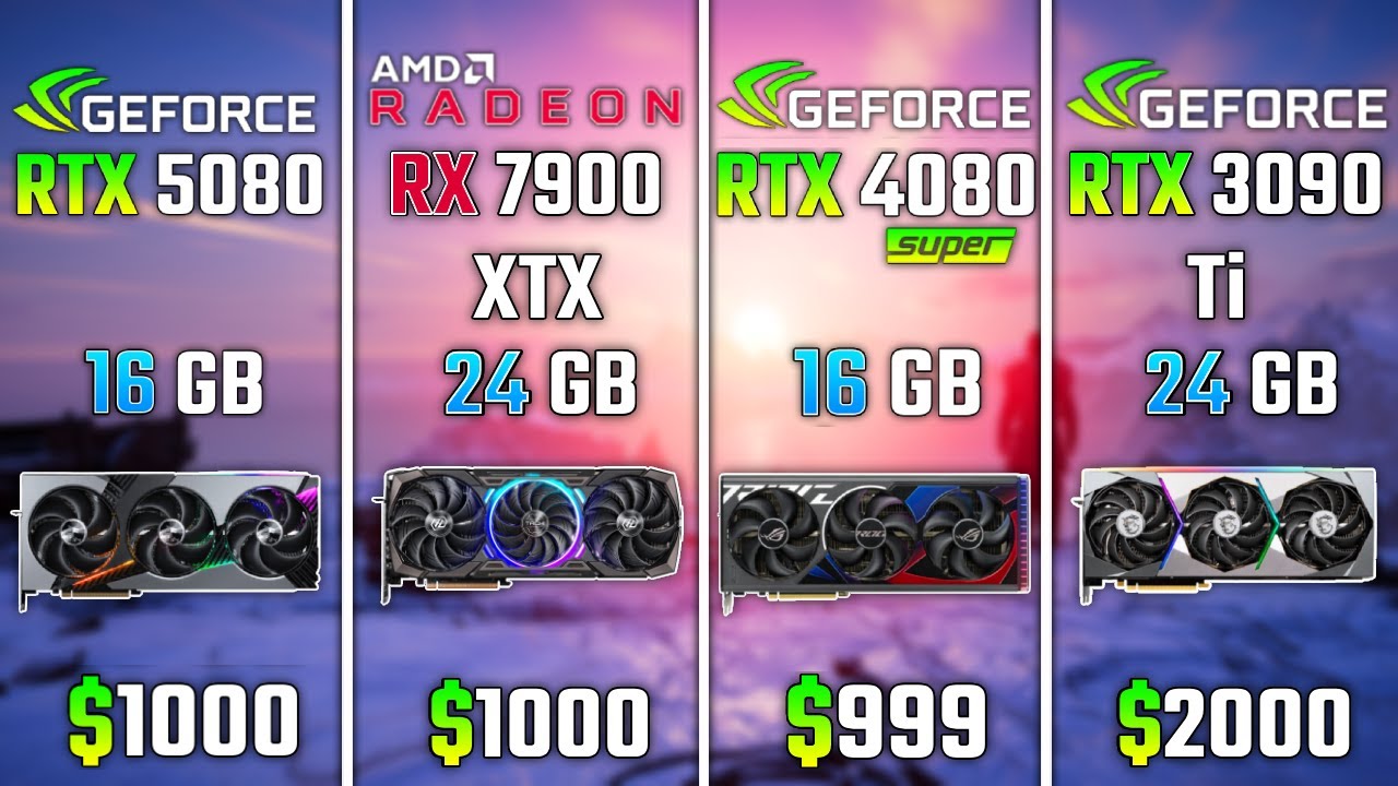 RTX 5080 vs RX 7900 XTX vs RTX 4080 SUPER vs RTX 3090 Ti | Test in 6 Games