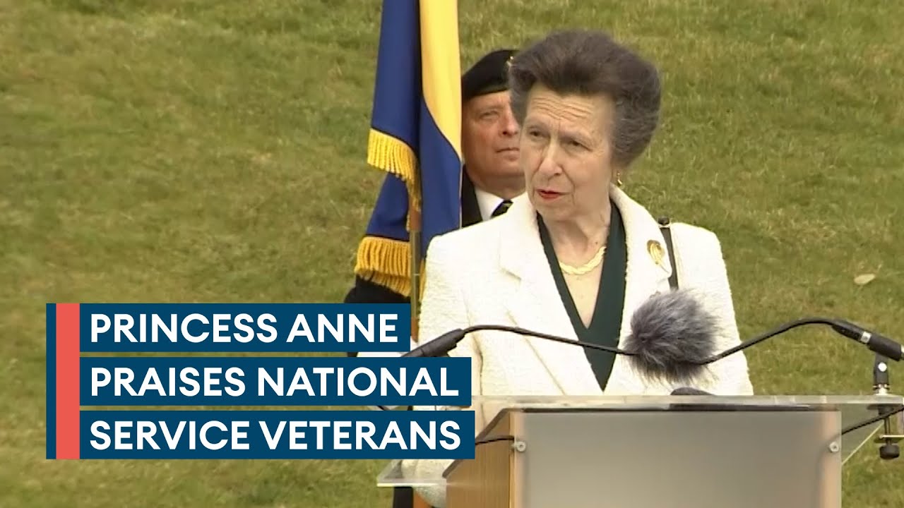 Princess Royal pays tribute to National Service veterans