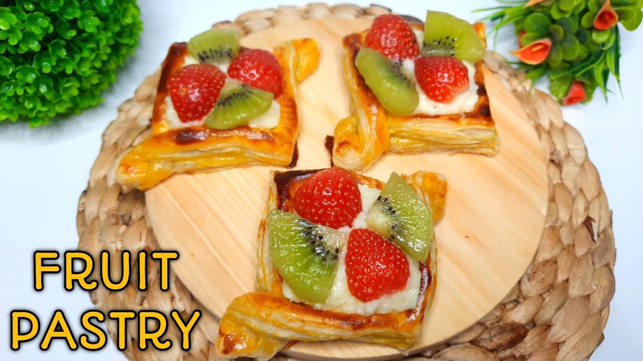 MEMBUAT PUFF PASTRY ISI VLA DAN BUAH || FRUIT PASTRY FOR BEGINNER