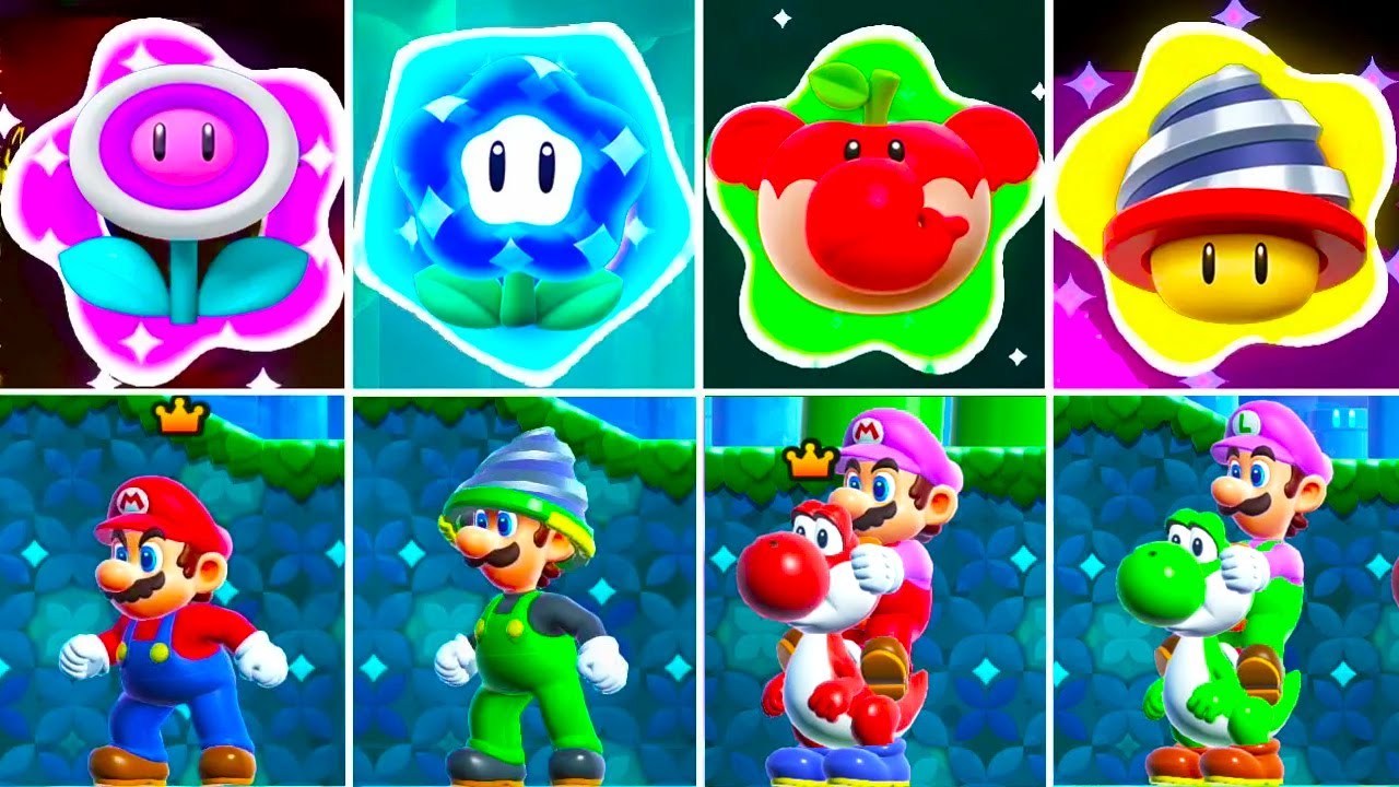 Super Mario Bros. Wonder - 4 Players Co Op Multiplayers World 4