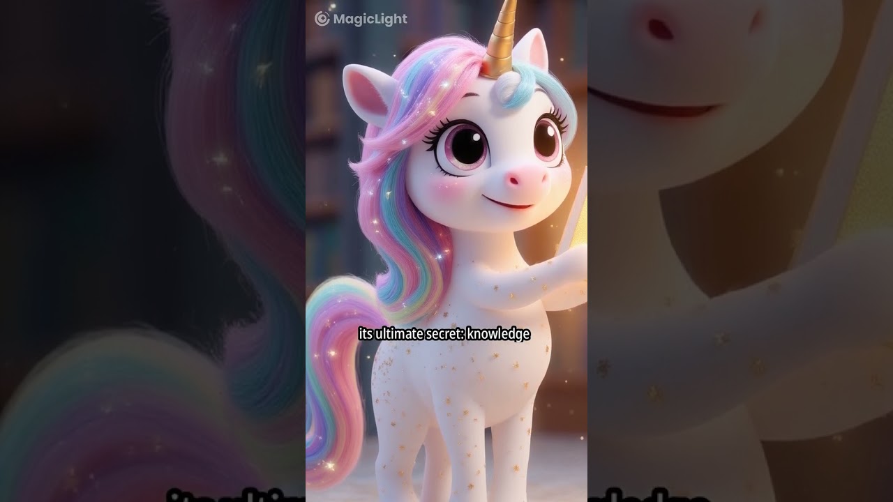 🦄 Twinkle the Unicorn Unlocks the Floating Rainbow Library! 🌈 | Kiddytales Shorts