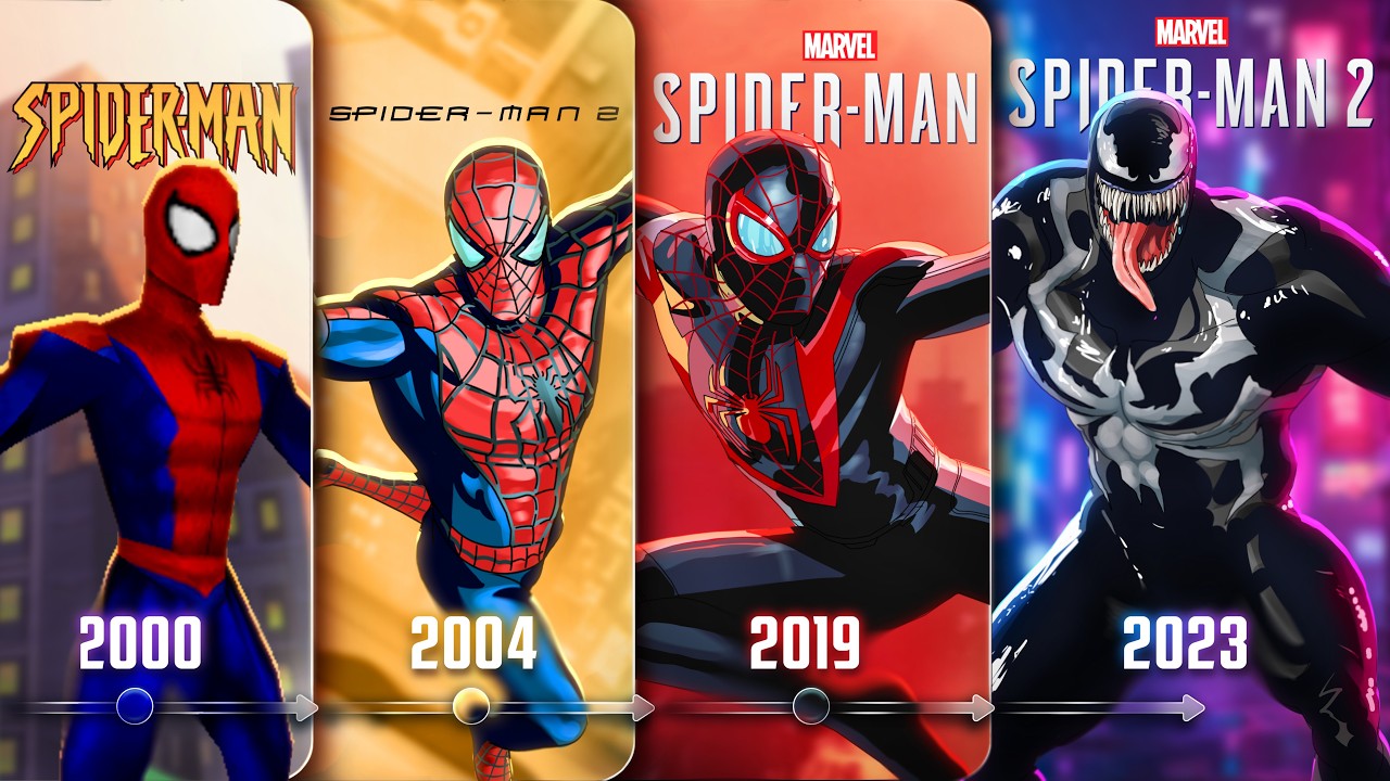 The ENTIRE Story of EVERY Spiderman Game in 151 minutes