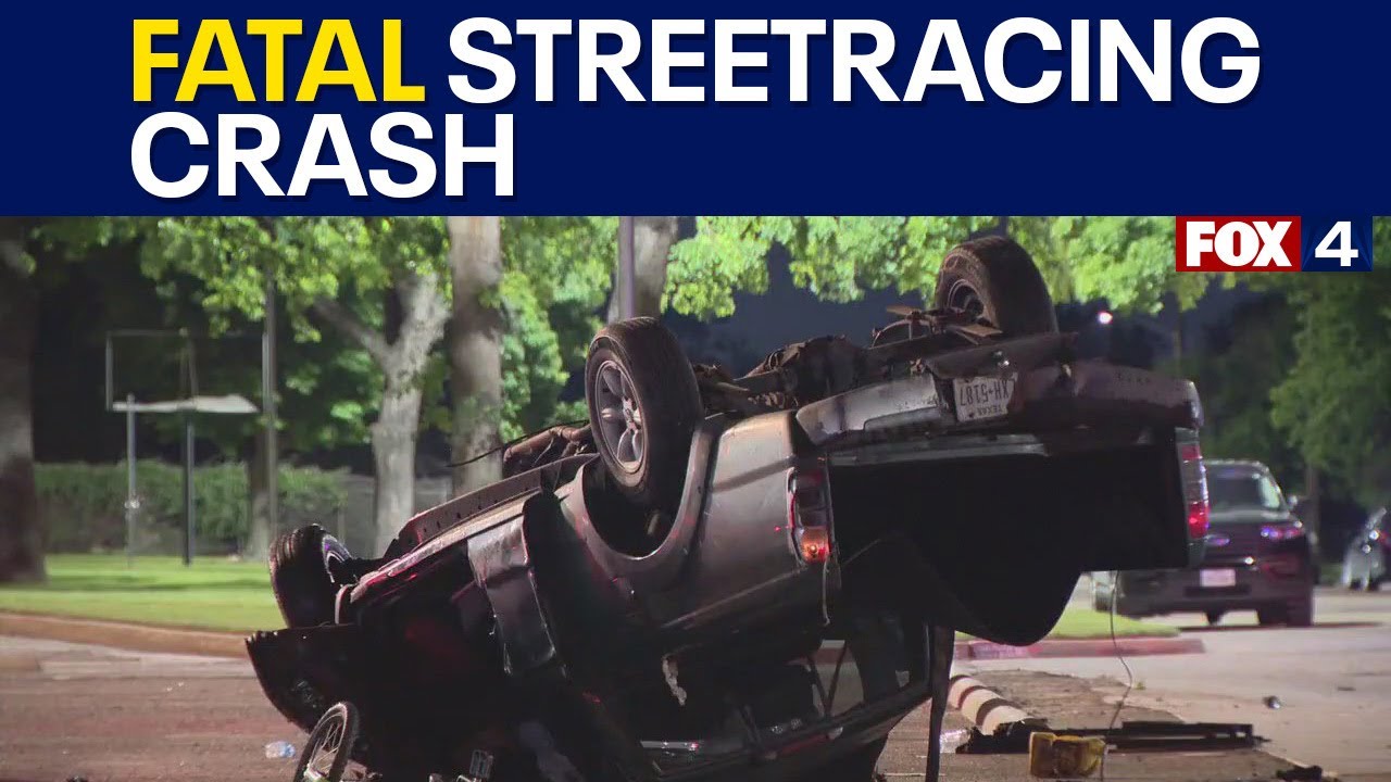 Dallas street racing sends car into oncoming traffic