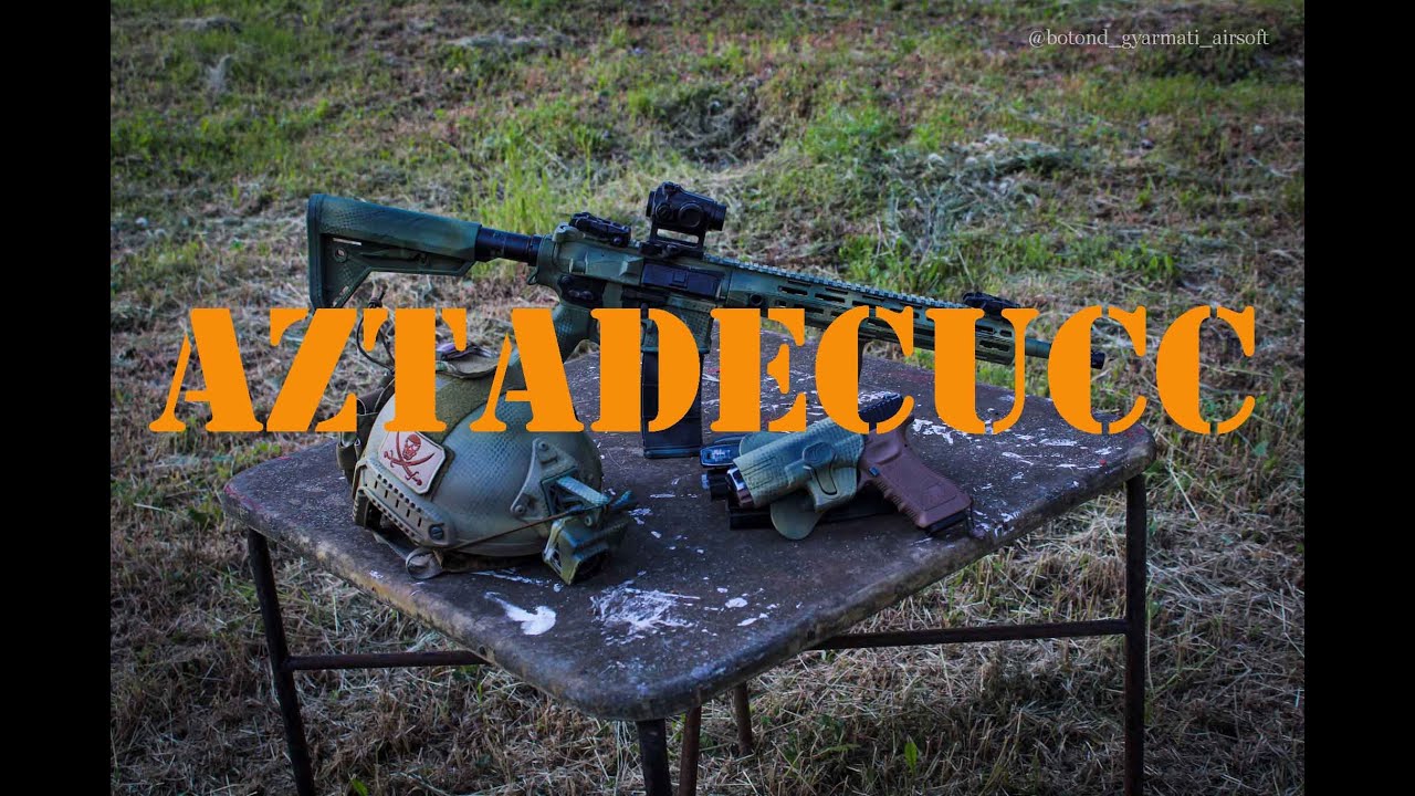 ELSŐ AIRSOFT CUCC FEST&Eacute;SEM (sisak, kamera, pisztolytok, ar15)