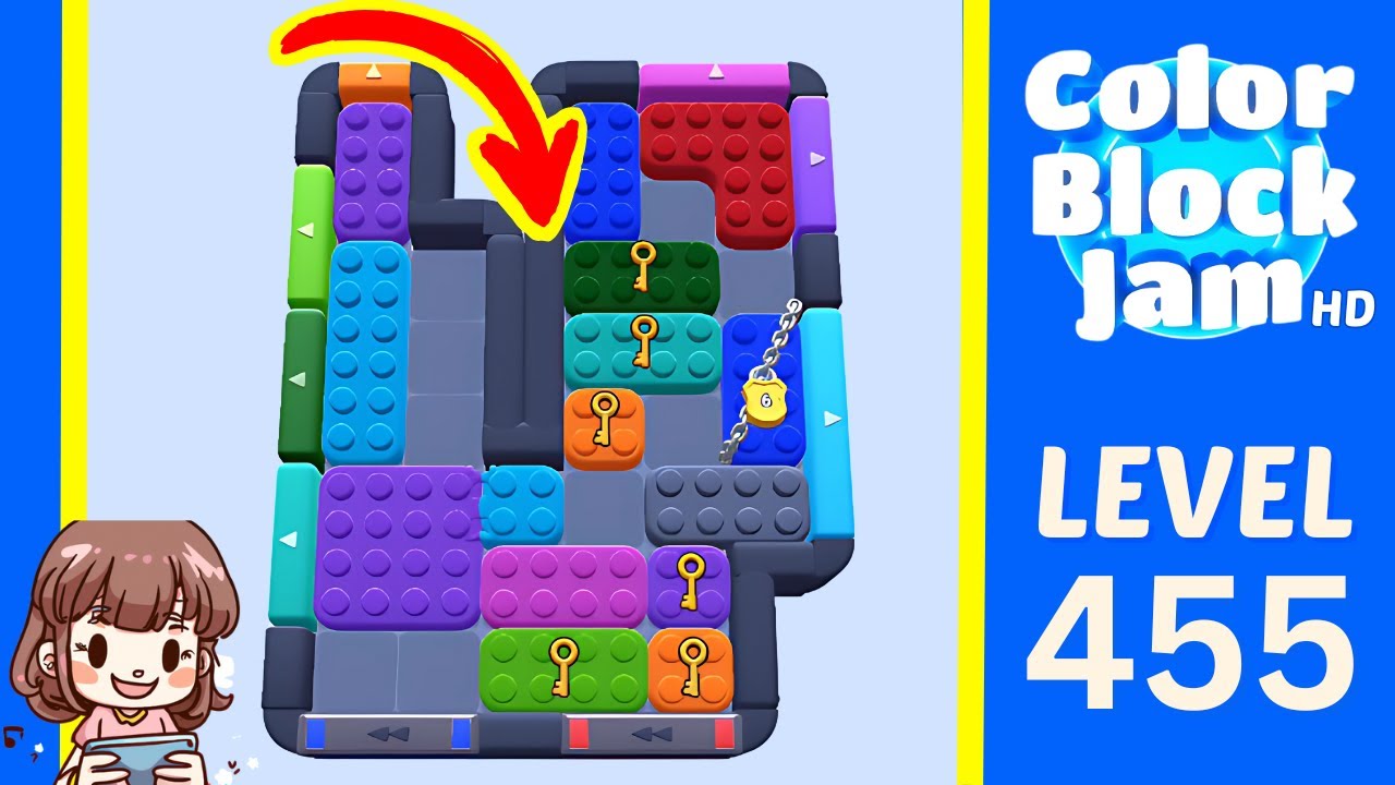Color Block Jam Level 455 Solution Walkthrough