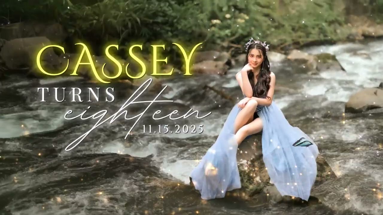 Whimsical River-Inspired Animated Debut Backdrop