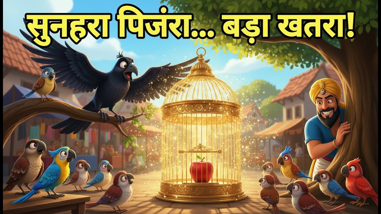 कावी कौवा vs चालाक व्यापारी l बच्चों की सीख वाली कहानी l Clever Crow Moral Story l Hindi Kids Story