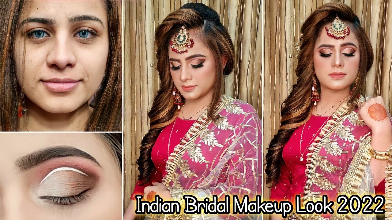 Long lasting Indian Bridal Makeup Tutorial || Quick , Simple & Easy Bride look....