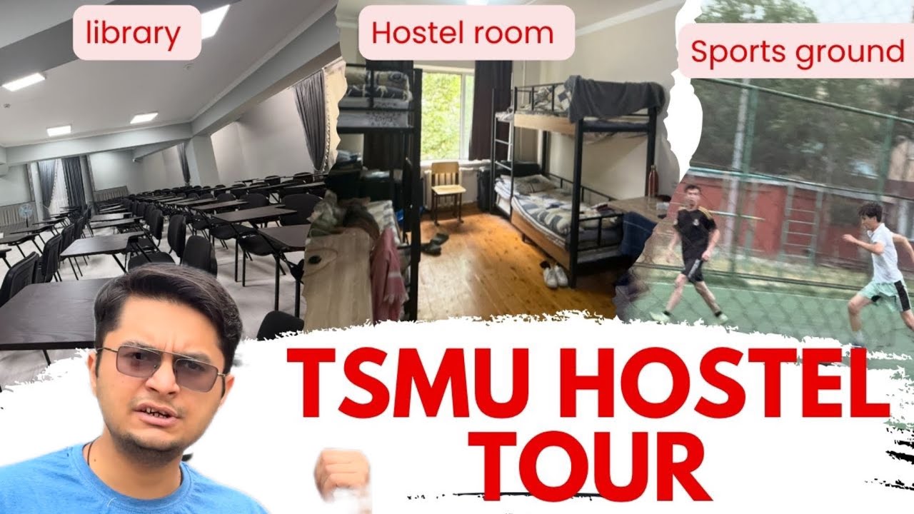 Tashkent State Medical University Hostel Campus Tour |Girls & Boys Rooms,Library,Mess &Sports Ground