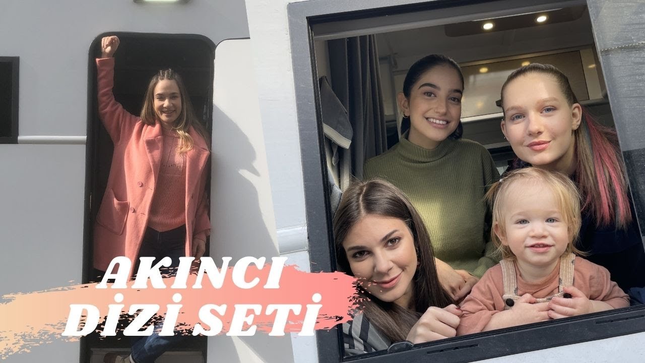 AKINCI DİZİ SETİ VLOG / Vina ilk defa dizi setine geldi...Set Karavanında nasıl hazırlandık?