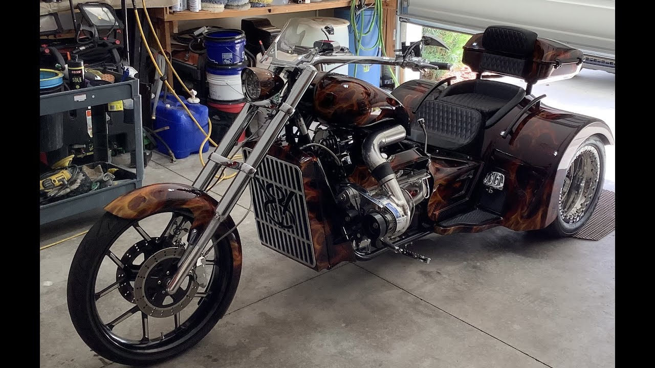 This V8 powered Trike came in to get polished back to new condition
