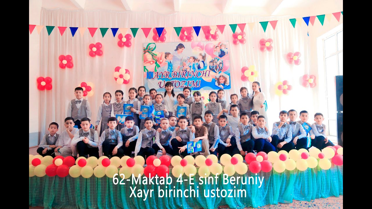17,05,2024 62- мактаб 4-e sinf Xayr birinchi ustozim tadbiri